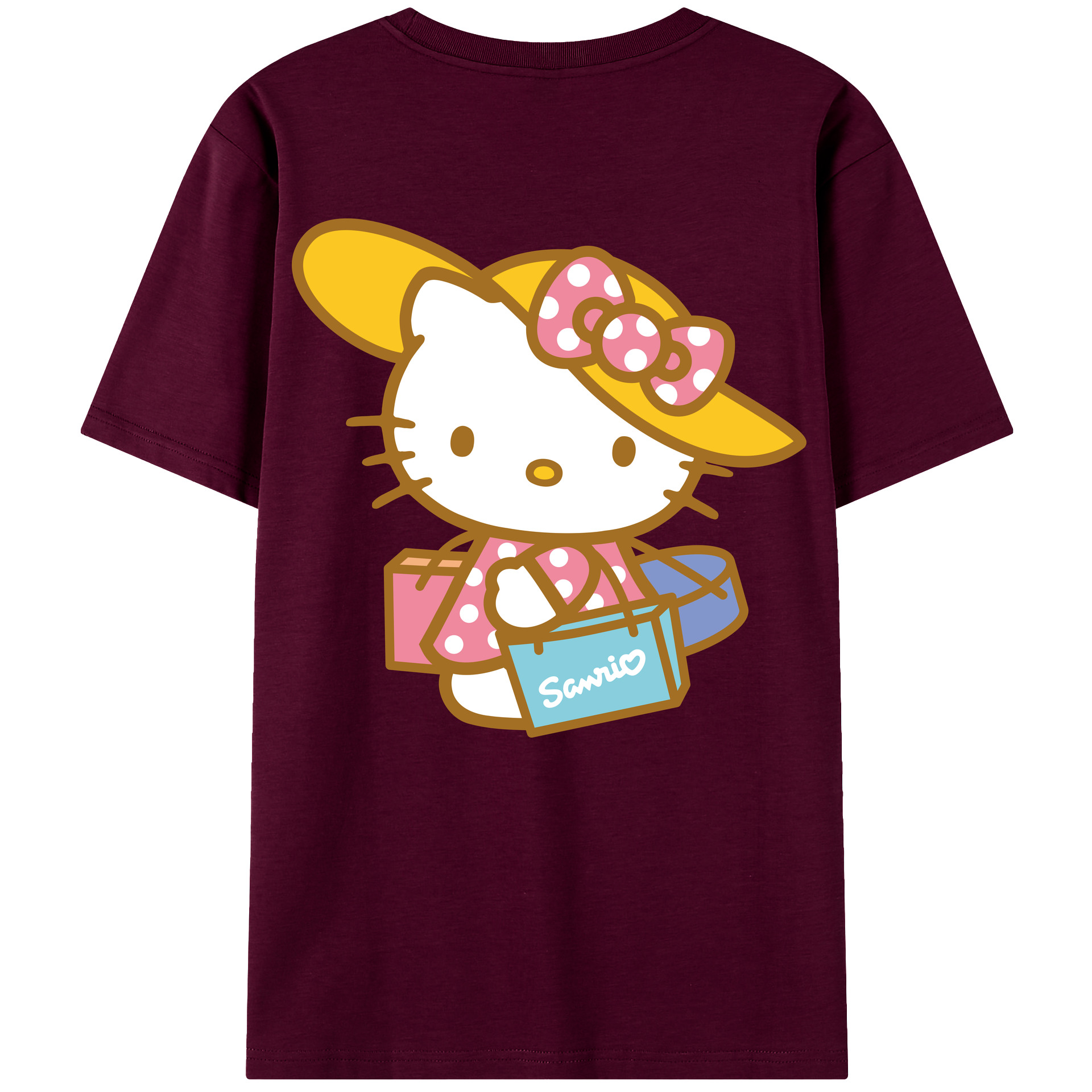 （画像用） Hello Kitty ハローキティ レディース半袖Tシャツ(バックプリント)
